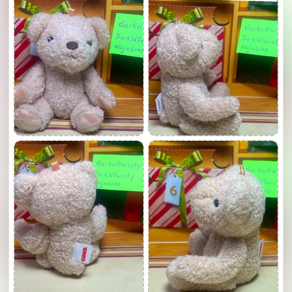 1 BRAND NEW GUND MINI CINDY PLUSH BEAR ORNAMENT TOY APPROX 4” PRICE FIRM - Picture 10 of 15
